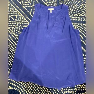 Periwinkle Silk sleeveless Joie blouse